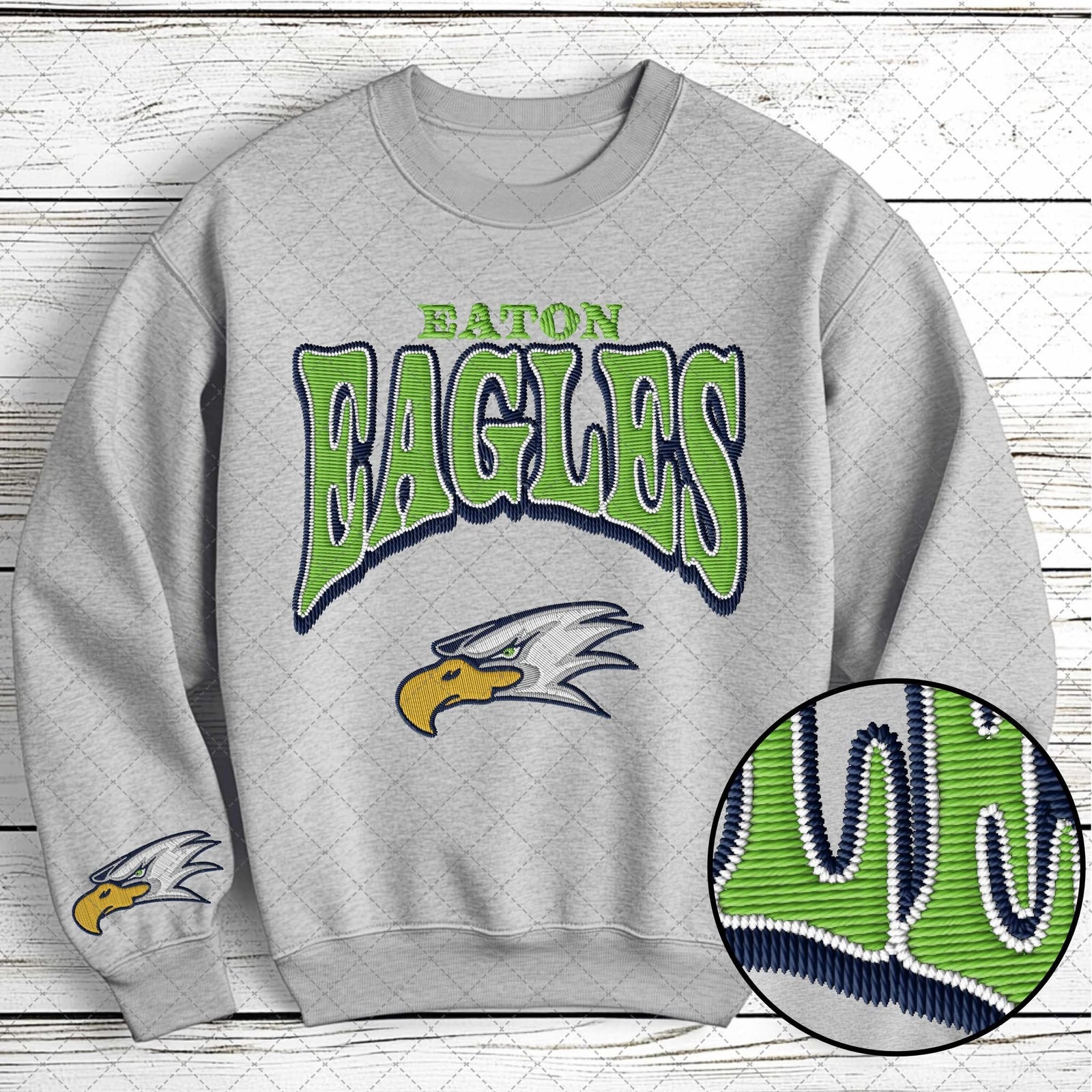 Faux Embroidery Team Mascots