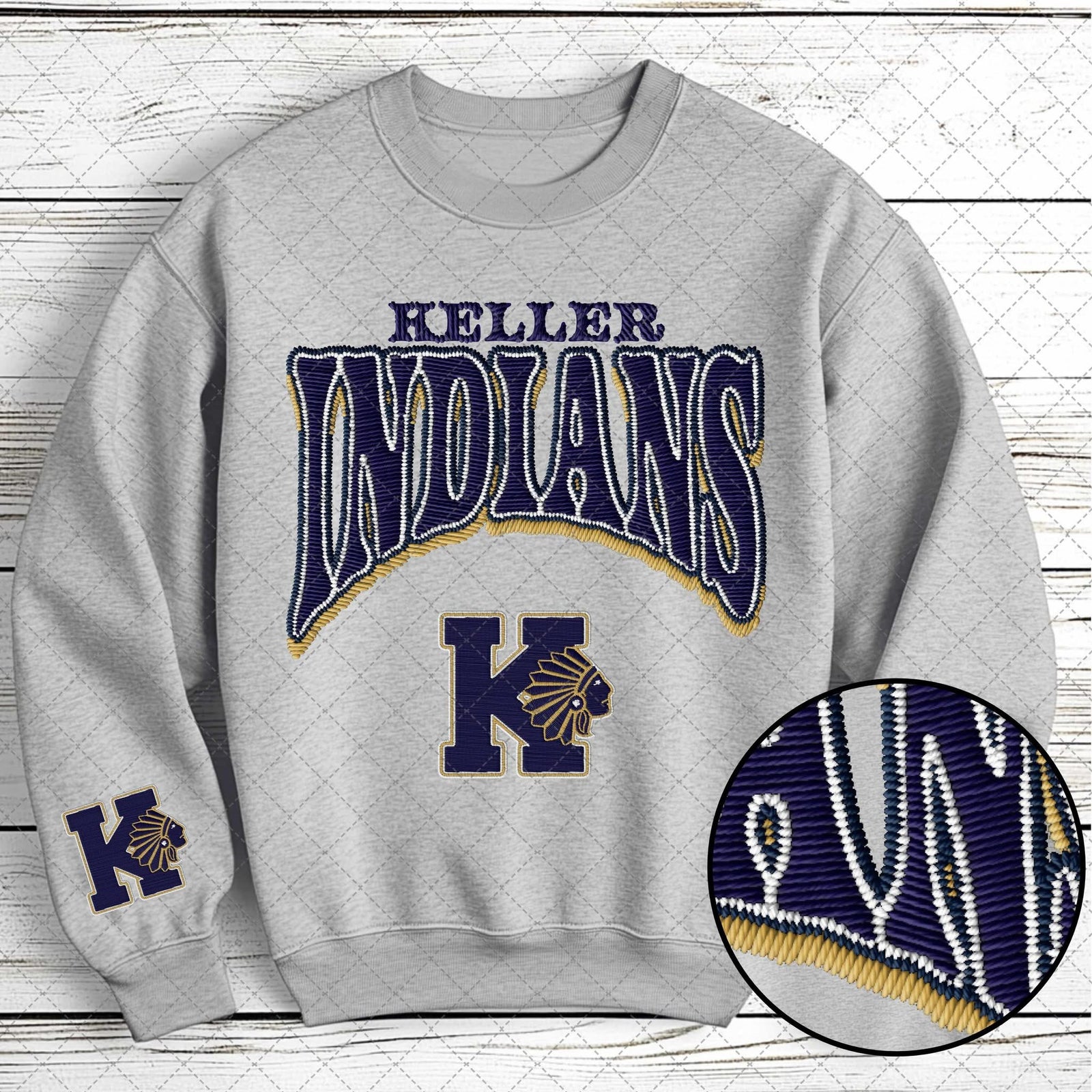 Faux Embroidery Team Mascots