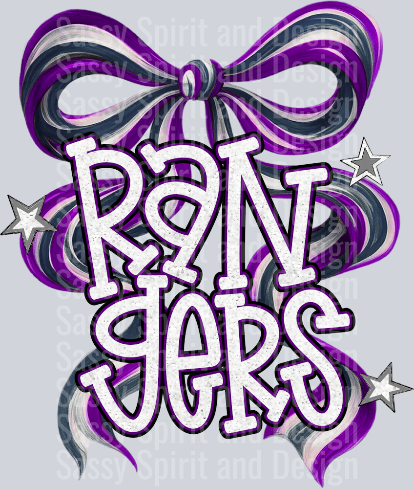 RANGERS BOW GLITTER