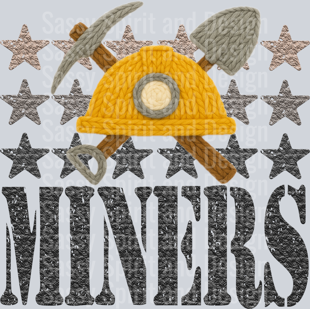 YARN MASCOTS MINERS