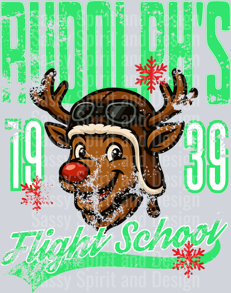 DISTRESSED vintage rudolph