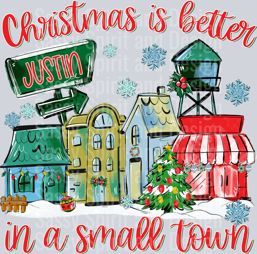 JUSTIN - TRADITIONAL CHRISTMAS SMALL TOWN