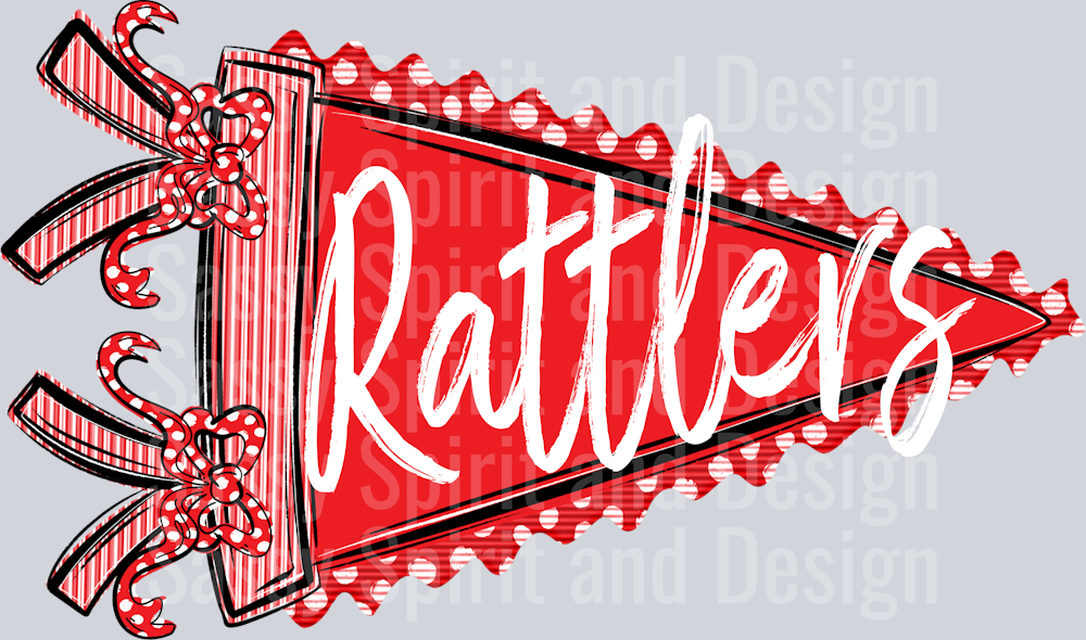 RATTLERS PENNANT RED
