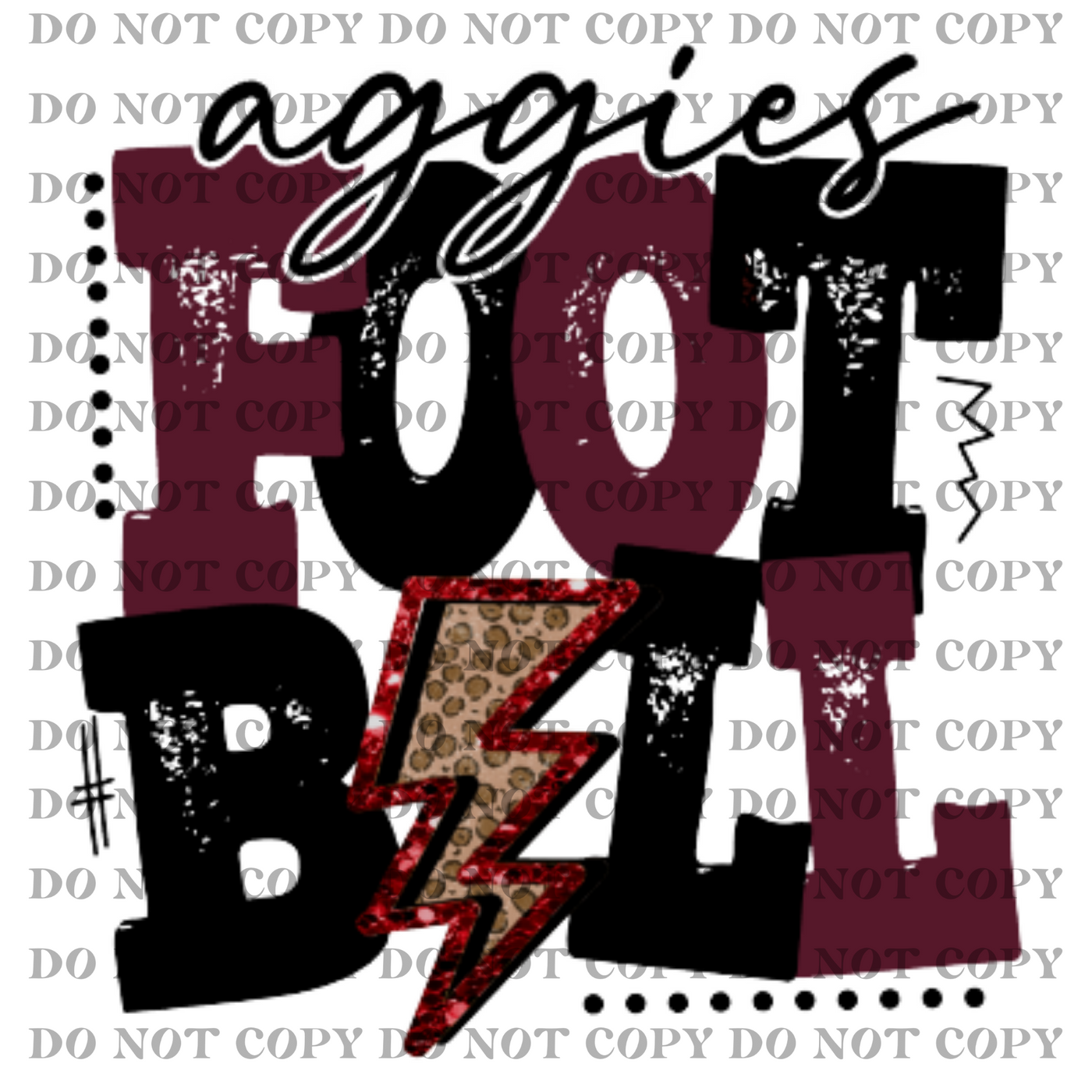 DTF Transfer - Aggies Football