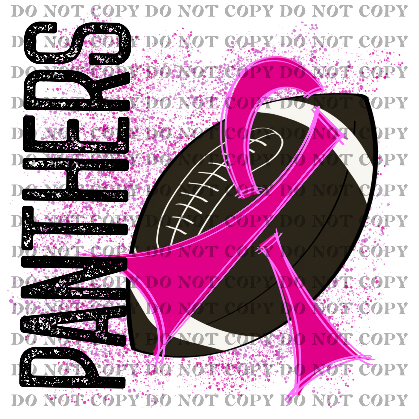 DTF Transfer - Breast Cancer Panthers (football)