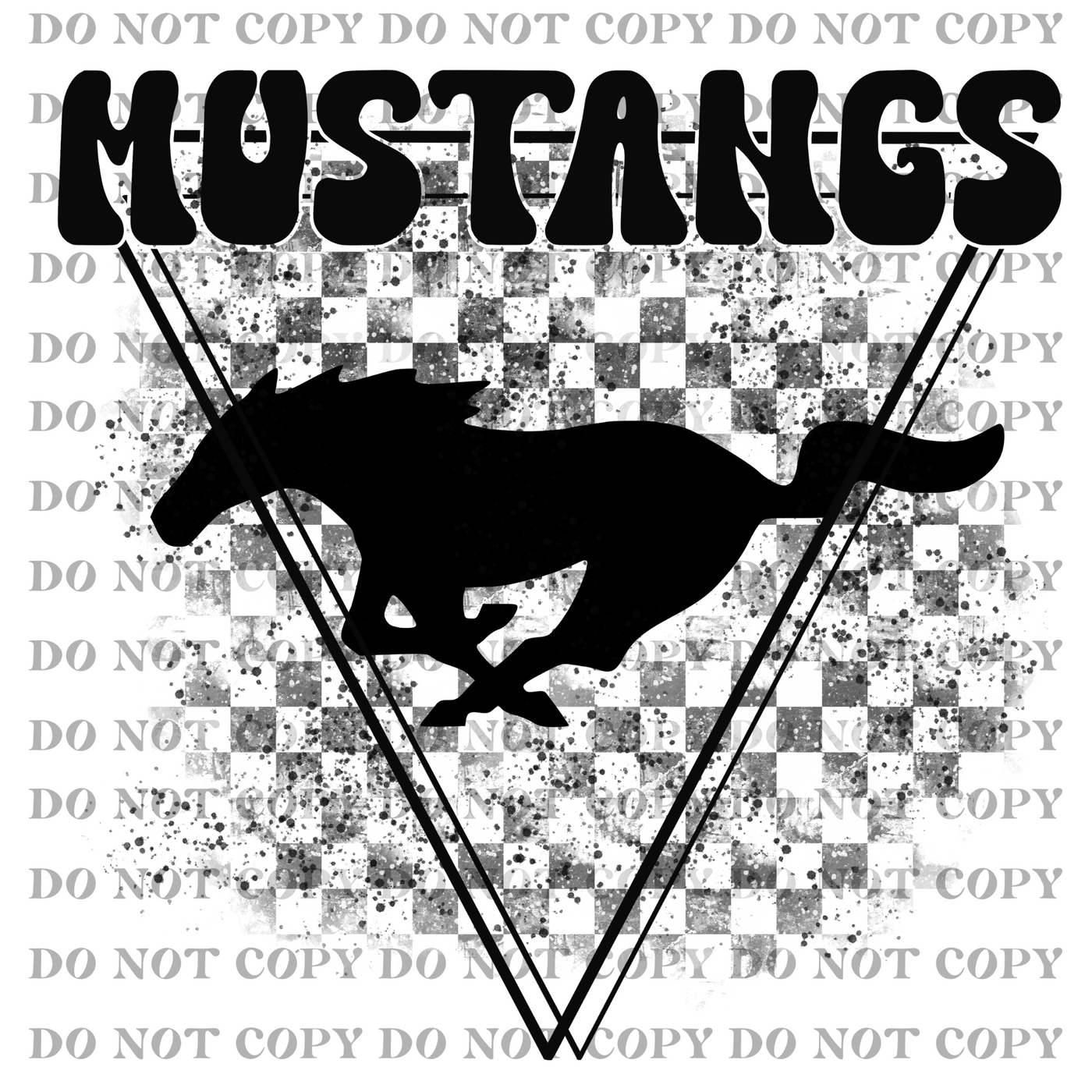 DTF Transfer - Mustangs (mascot)