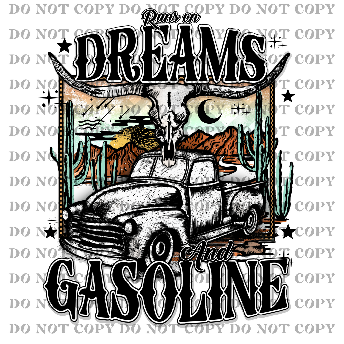 DTF Transfer - Dreams & Gasoline