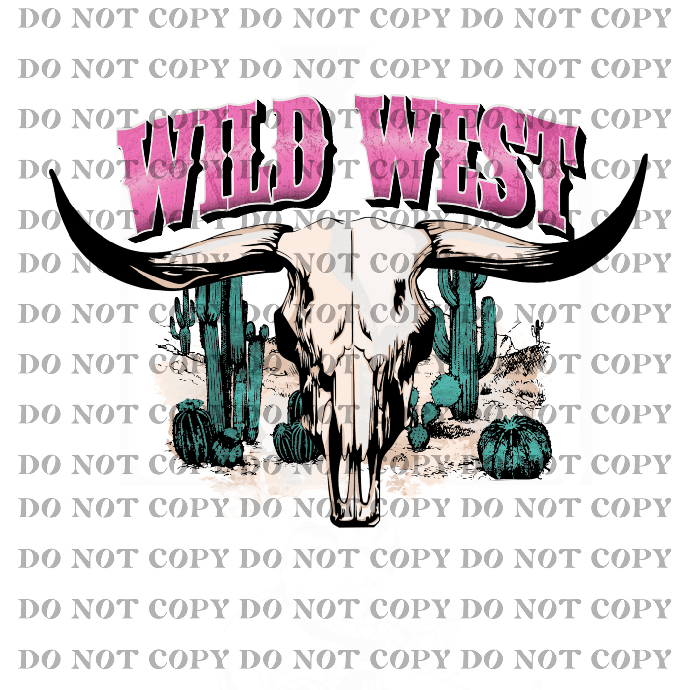 DTF Transfer - Wild West (pocket)