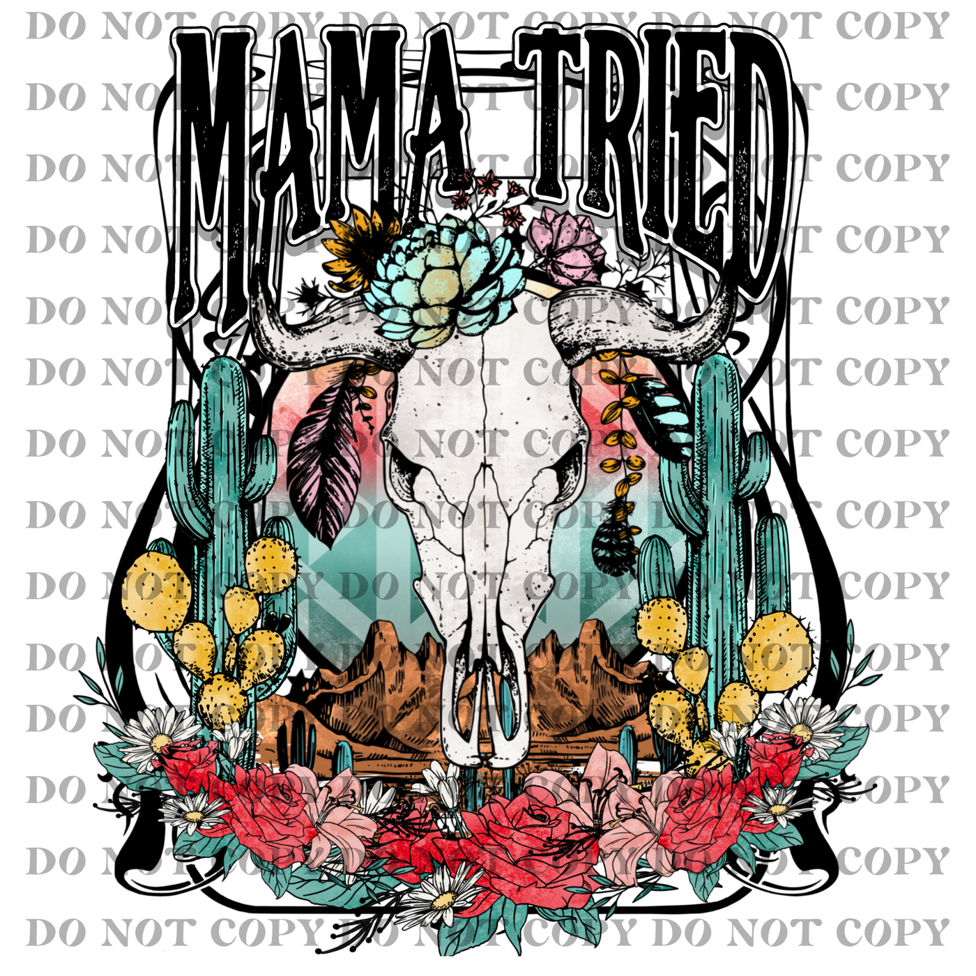 DTF Transfer - Mama Tried