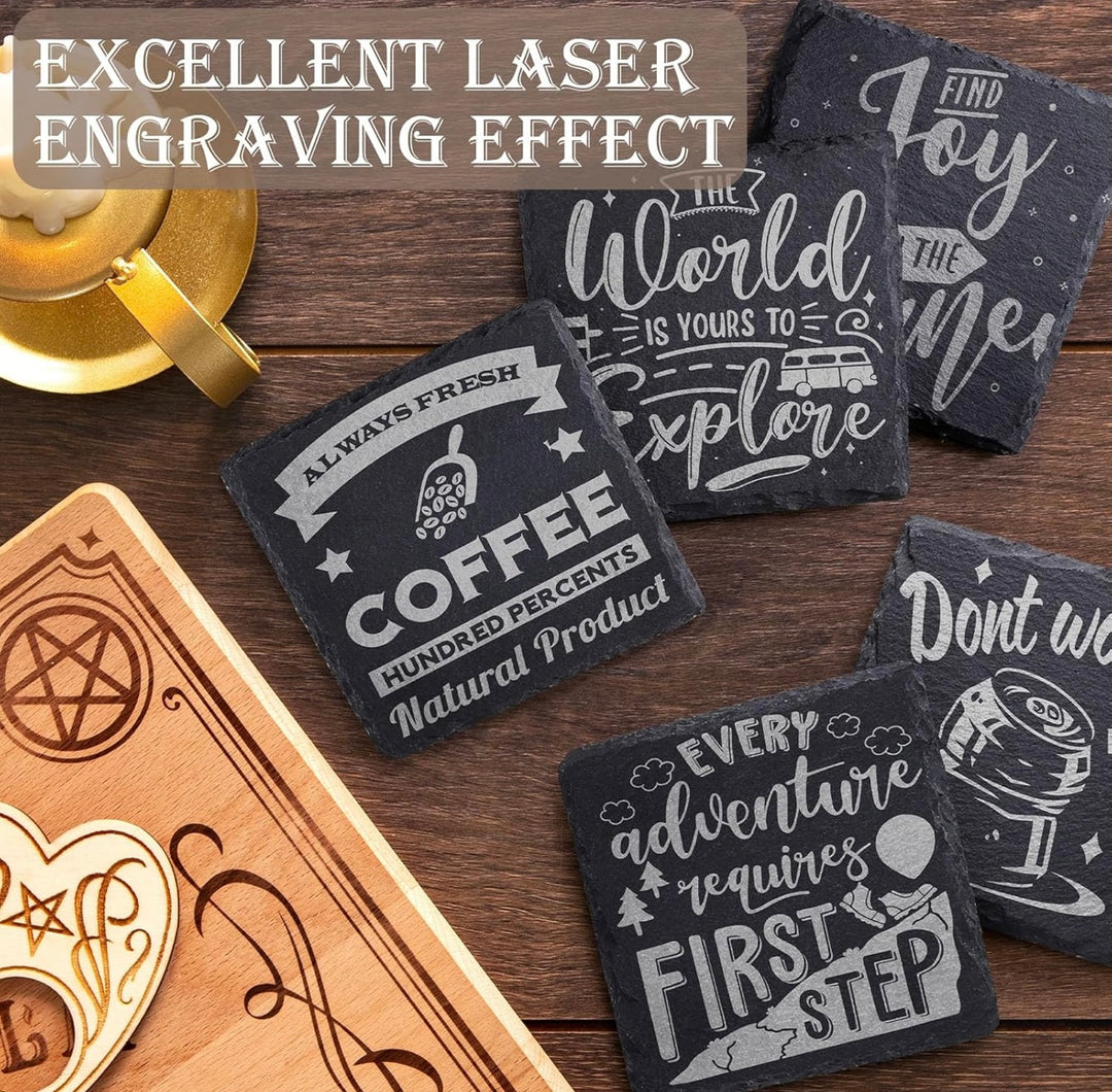 Custom Laser Etched Coasters