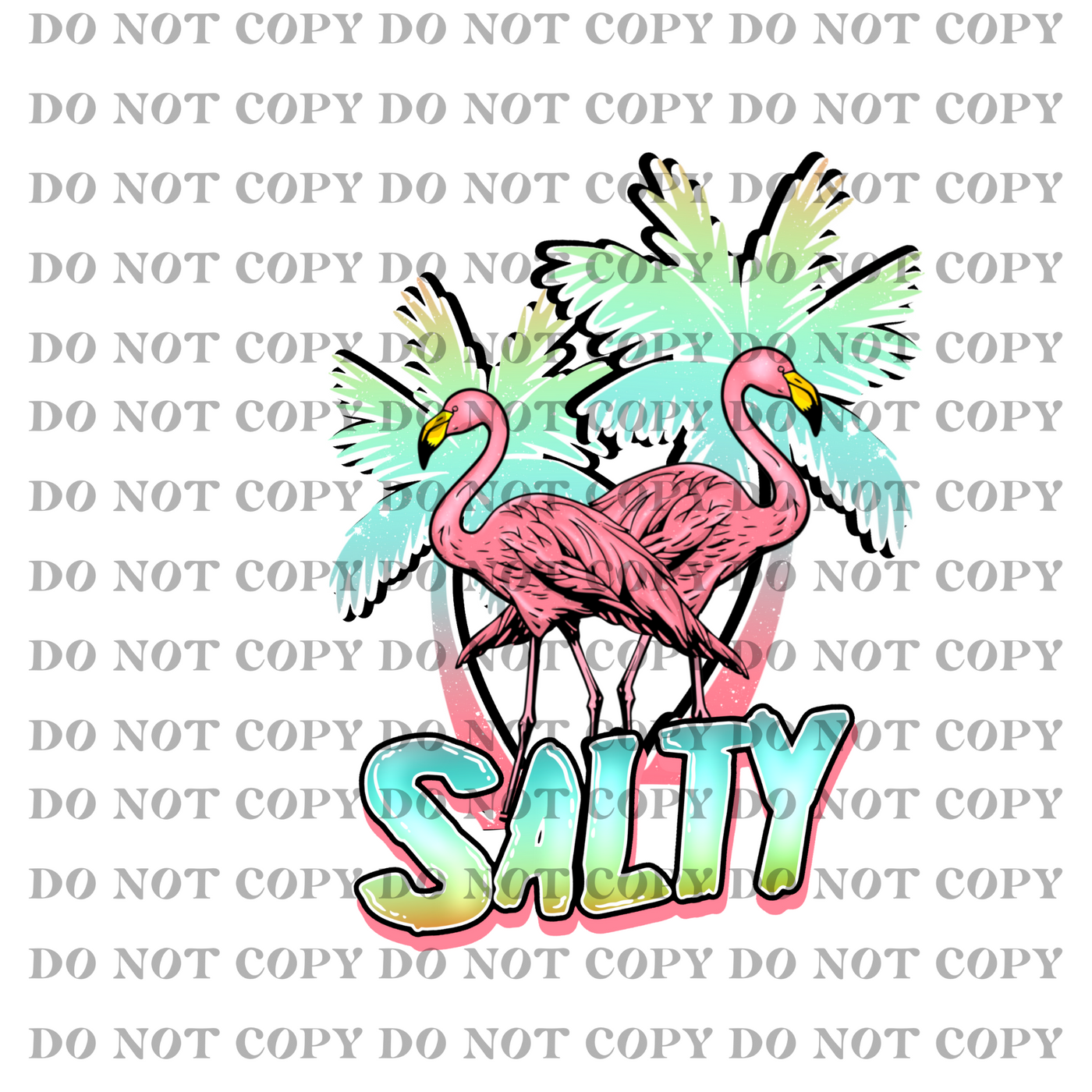 DTF Transfer - Let's Get Salty (pocket)