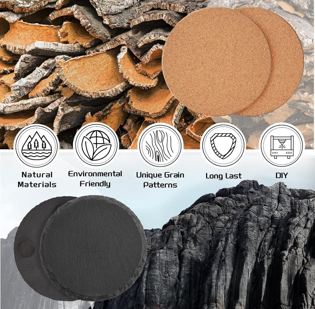 Custom Laser Etched Coasters