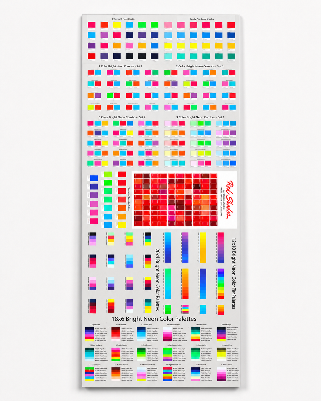 9-Color DTF Color Chart 24"x74"