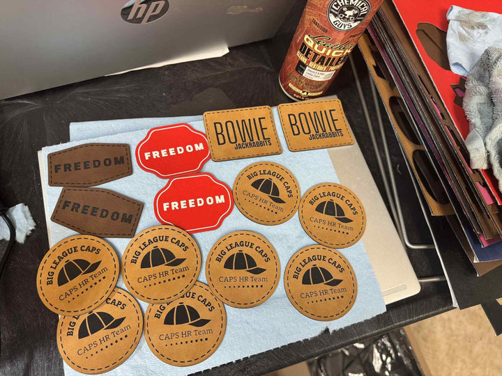 Custom Leatherette Patches (Heat Application)