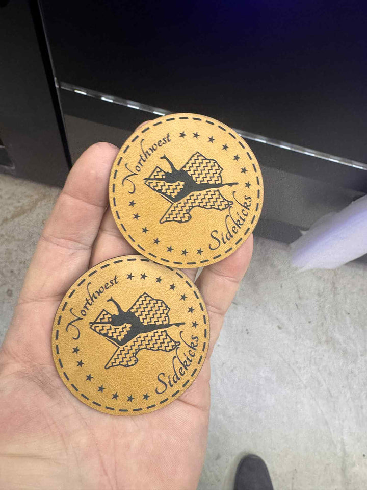 Custom Leatherette Patches (Heat Application)