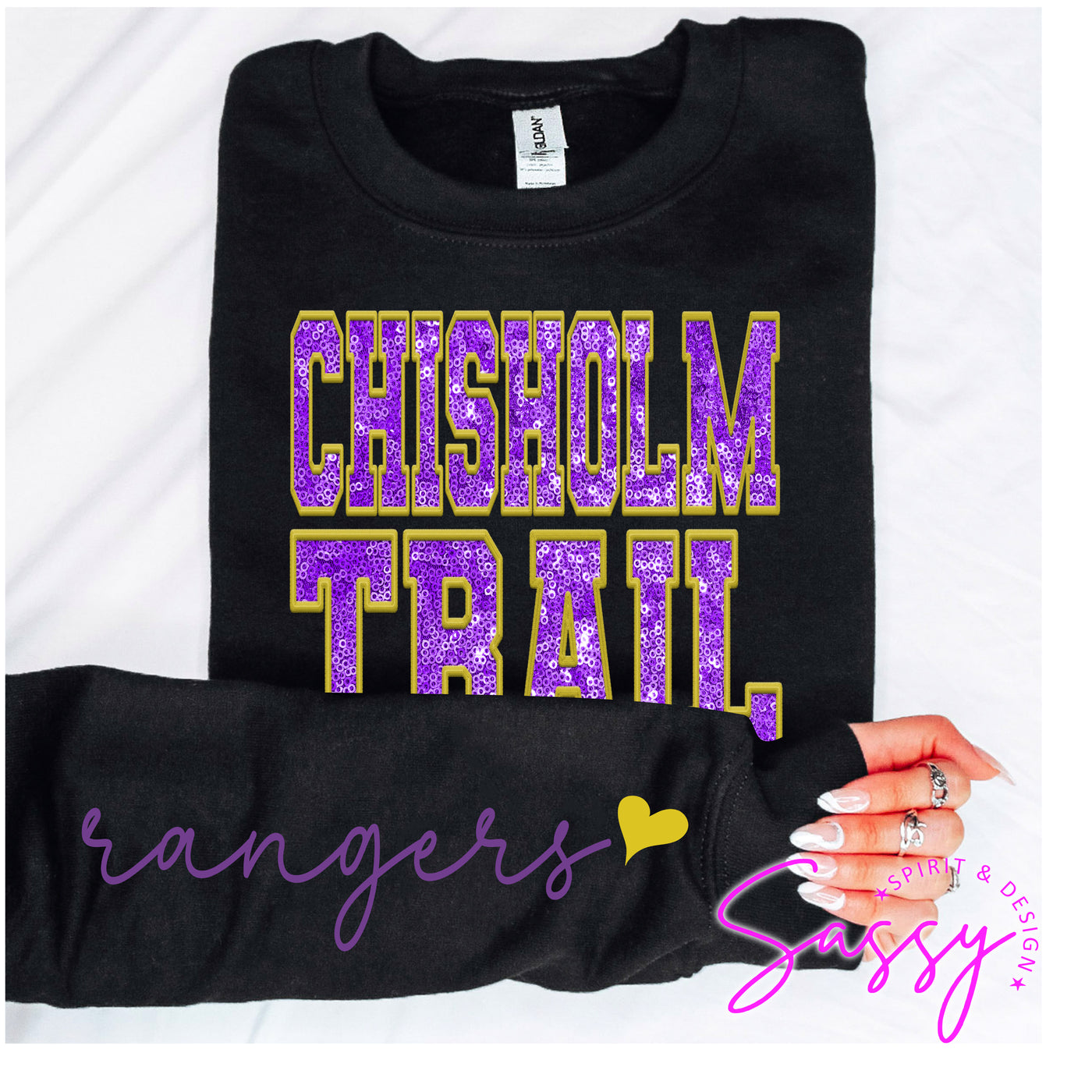 CUSTOM Faux/Sequin Mascots Sweatshirts