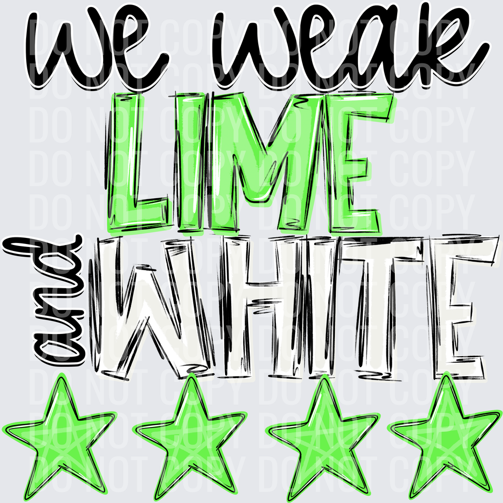 lime and white