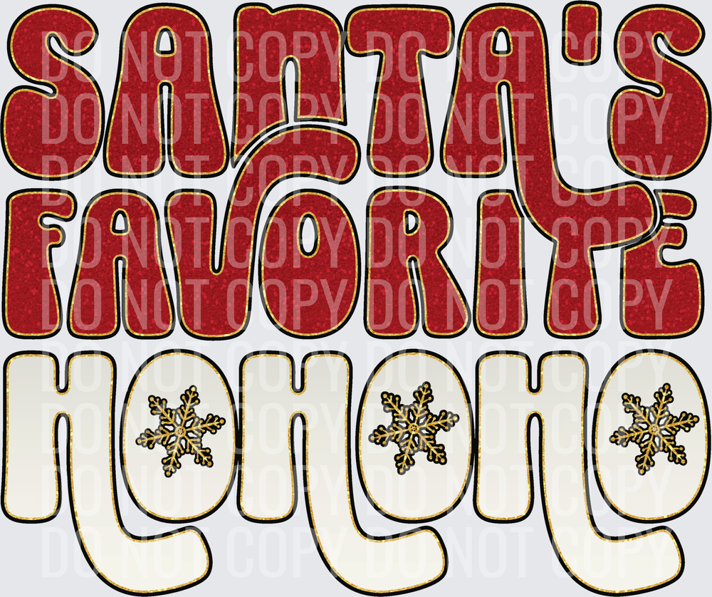 Santa’s favorite hohoho