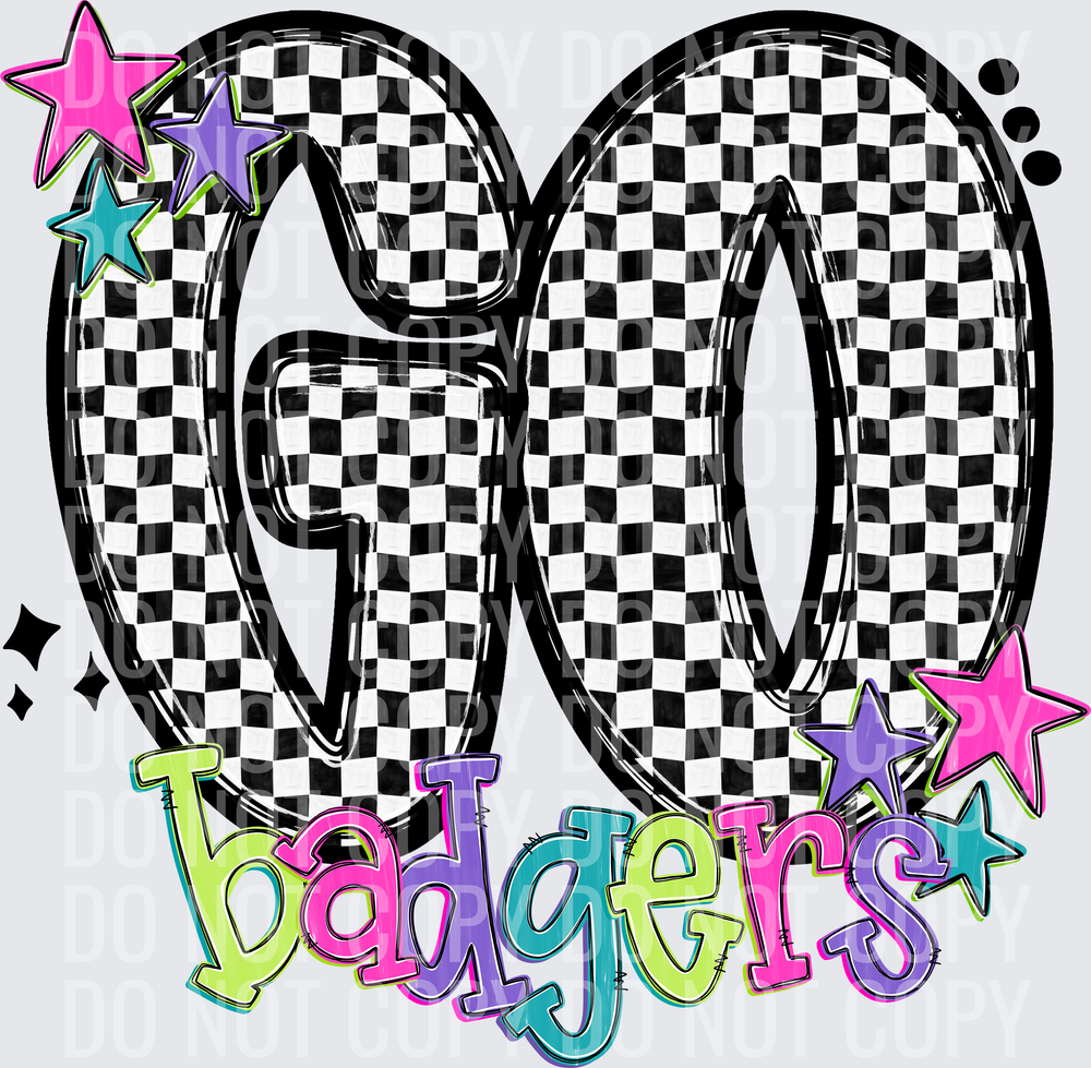 badgersGo Checker Neons 0926-0025