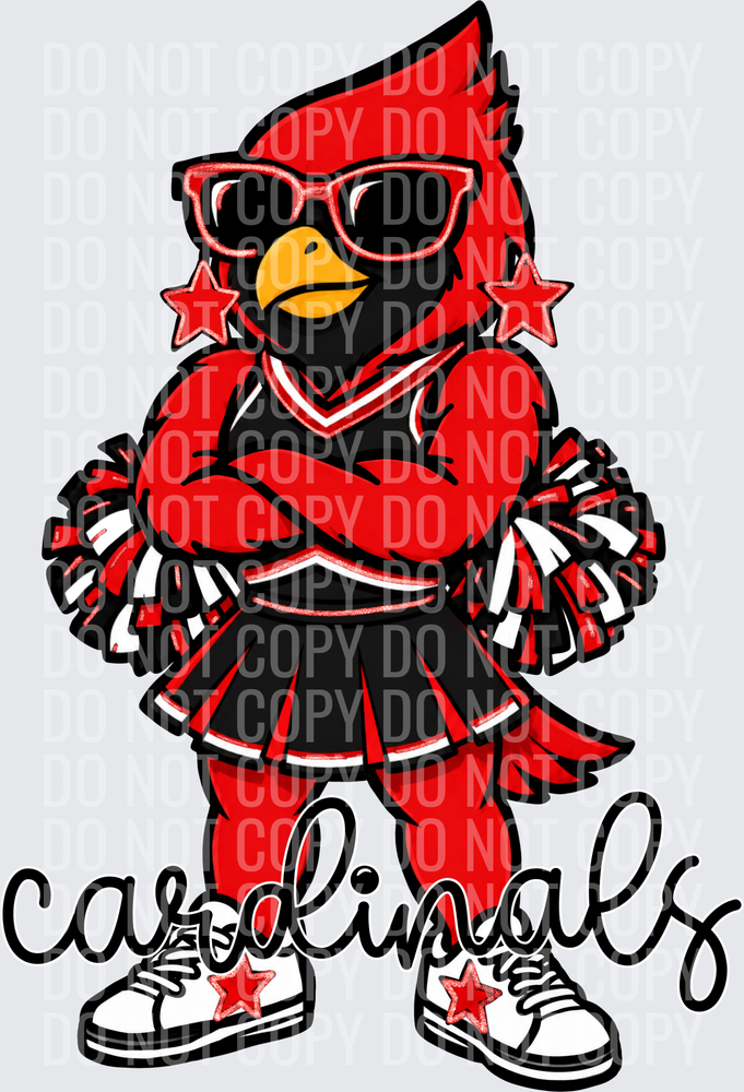 Cardinals Cheer Red Black