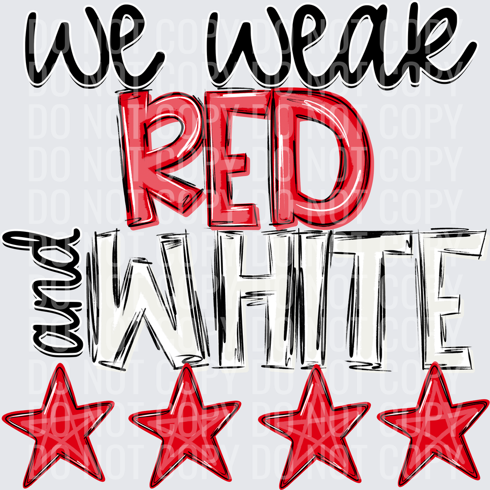 red and white