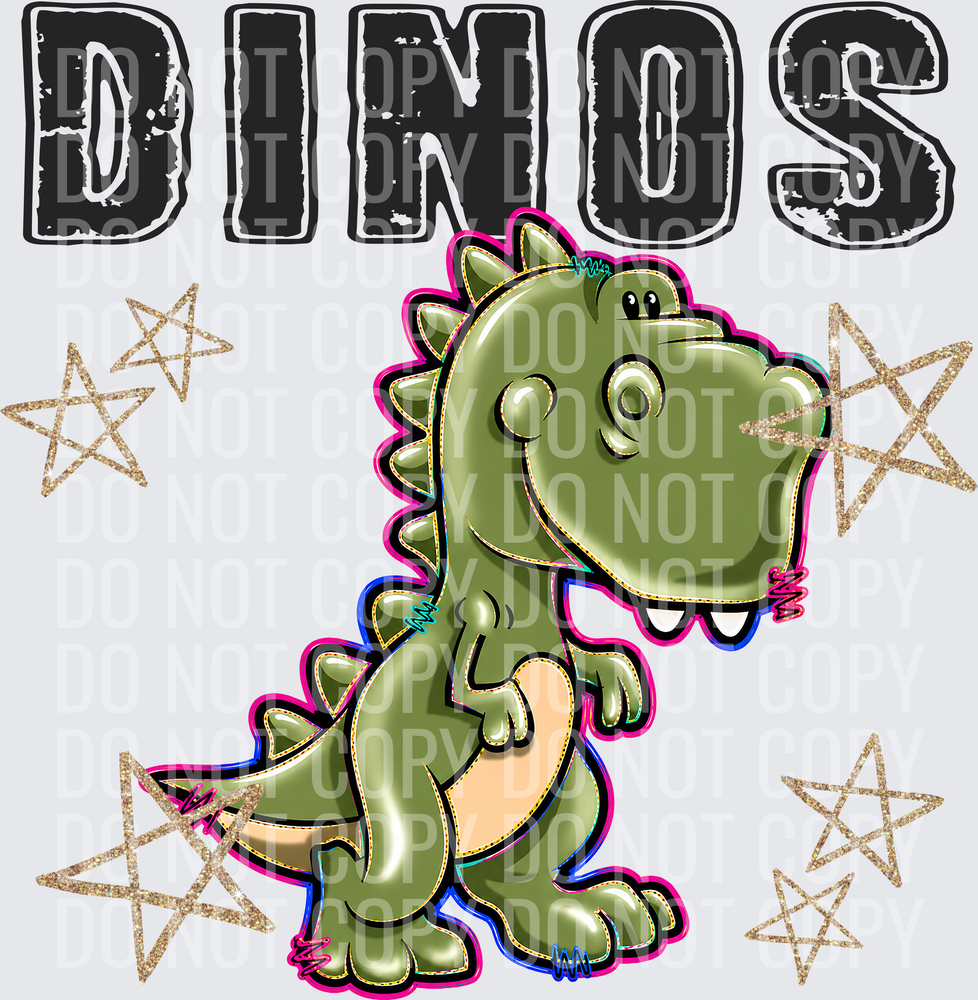 KayndiDesigns 08.26 Grunge Varsity Dinos