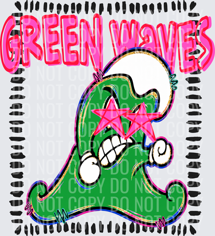 KayndiDesigns 08.26 Starstruck Green Waves