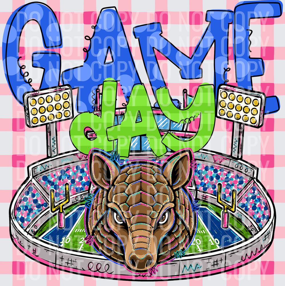 KayndiDesigns 08.26 Game Day Stadium Armadillos
