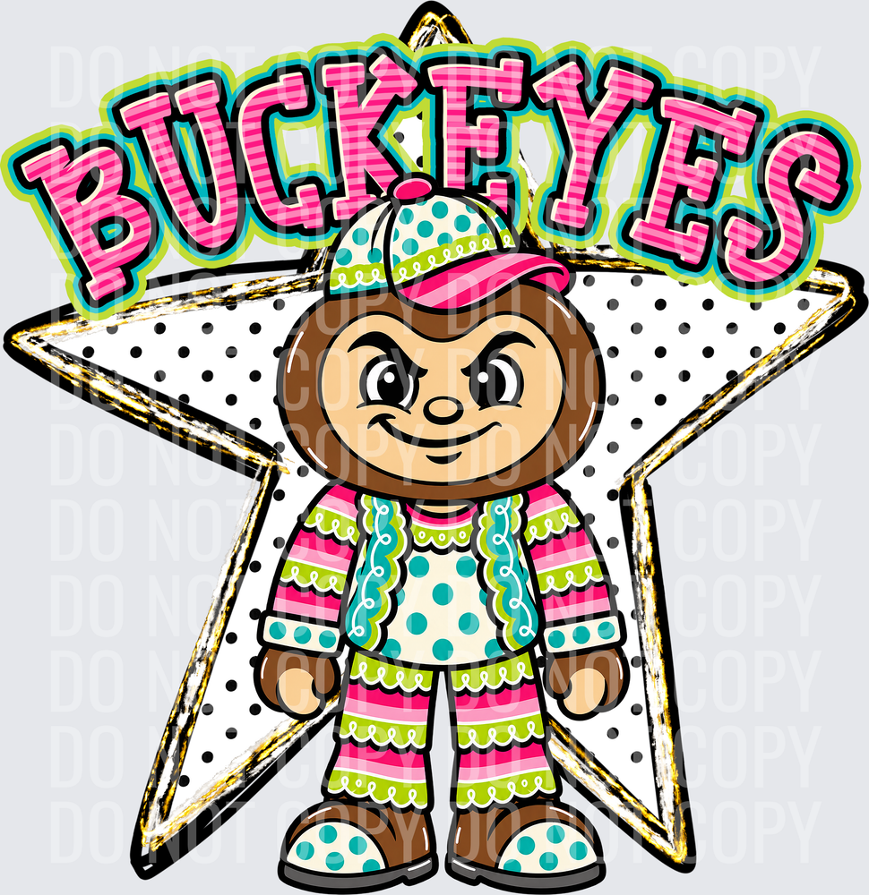 KayndiDesigns 10.26 Pattern Parade Star Buckeyes