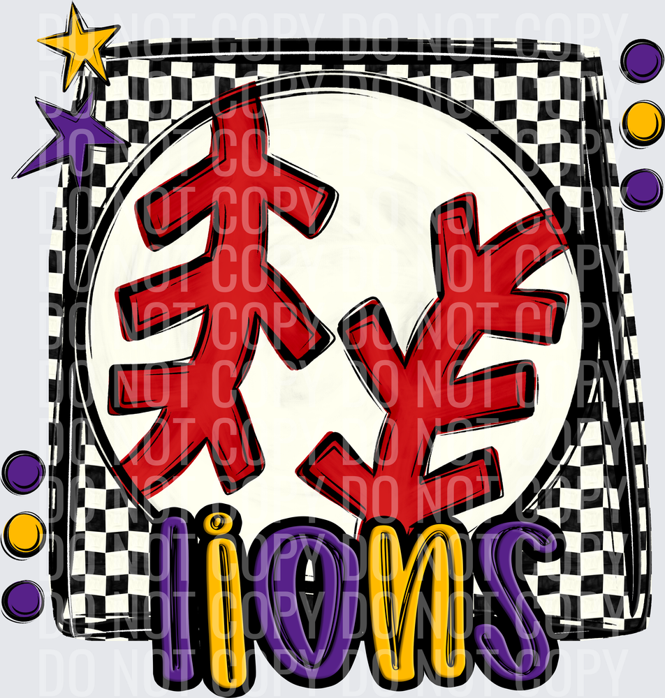 lions purpleyellow