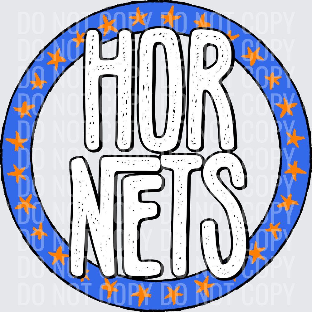 HornetsStarCircleRoyalOrange