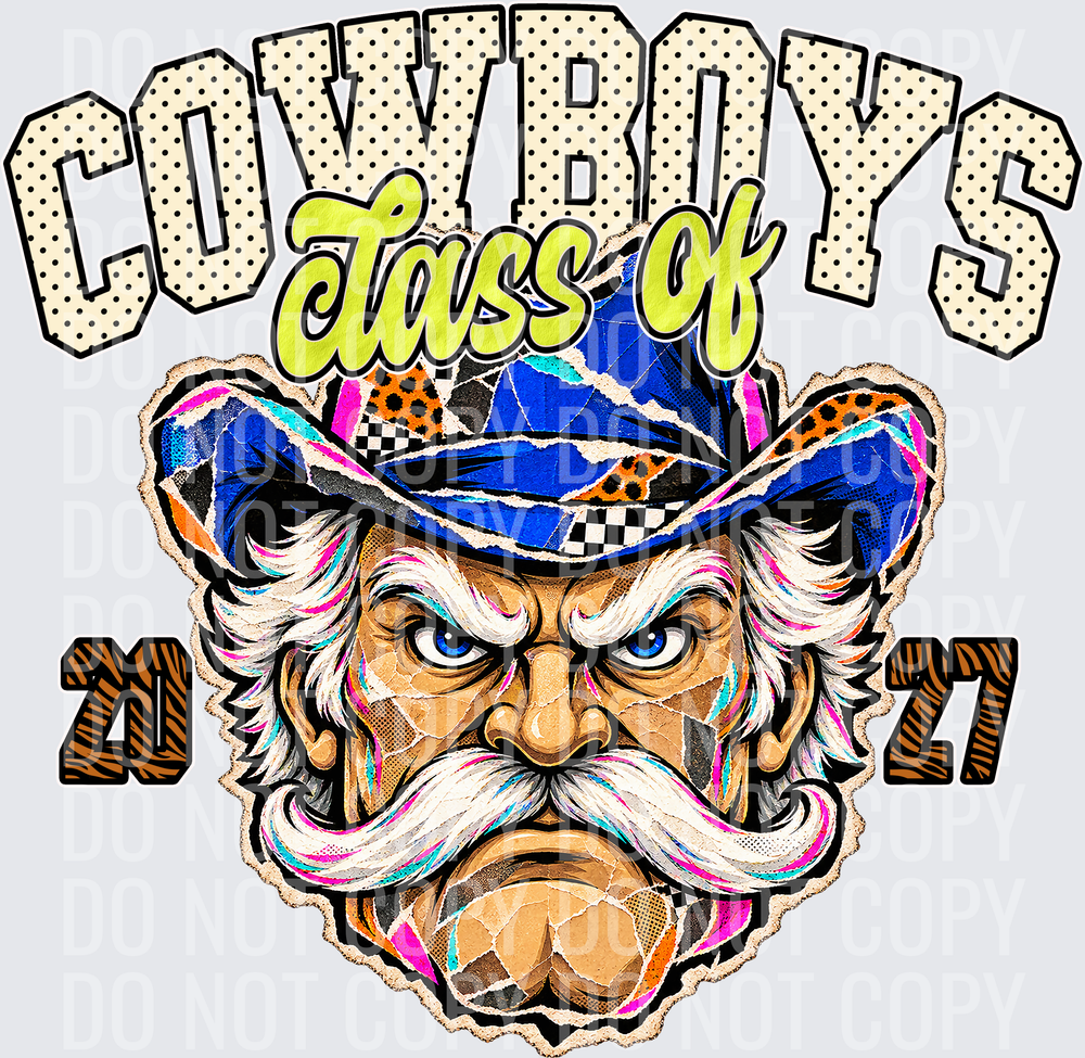 KayndiDesigns 10.26 Class of 2027 Bright Cowboys