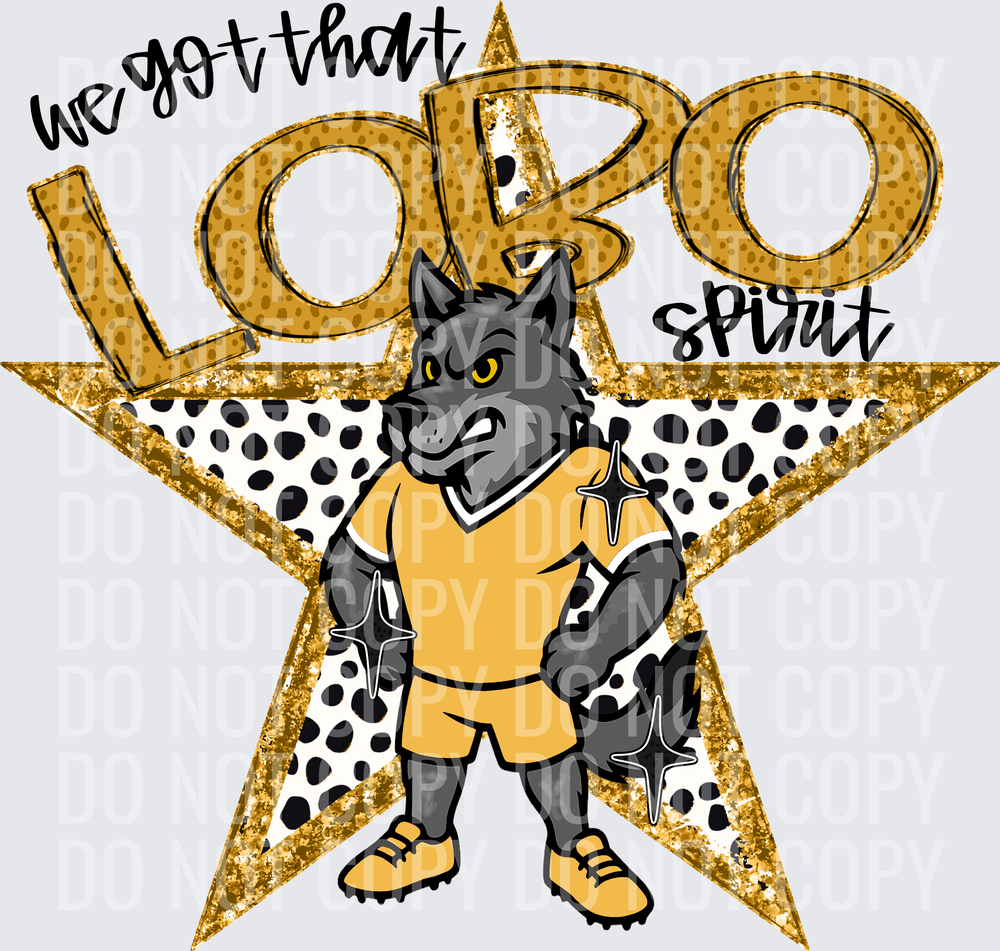 KayndiDesigns 09.26 We Got That Spirit Lobo Gold