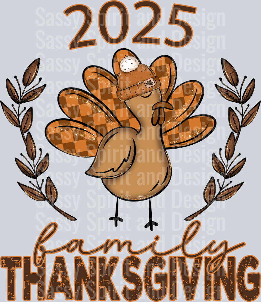 TURKEY FAMILY THANKSGIVING HAT 2025