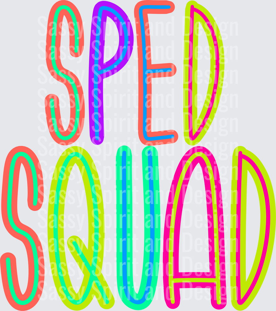 Back to School Brights SPED SQUAD