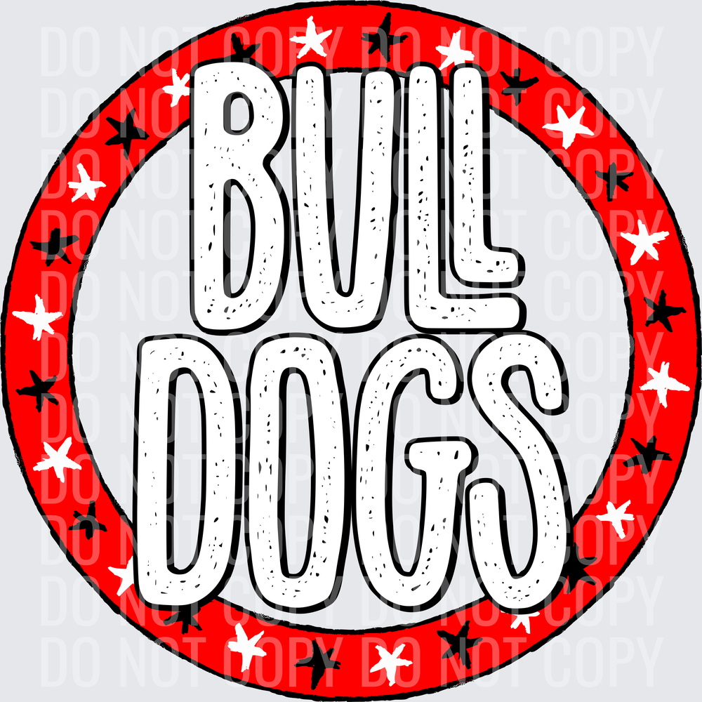 BulldogsStarCircleRedBlackWhite