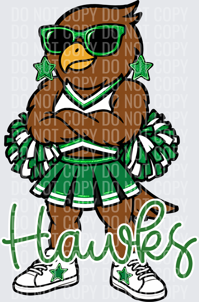 Hawks Cheer Kelly Green