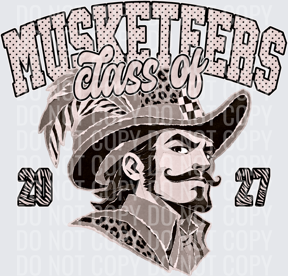 KayndiDesigns 10.26 Class of 2027 Neutral Musketeers