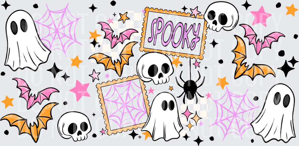 Spooky Stamps 16oz wrap