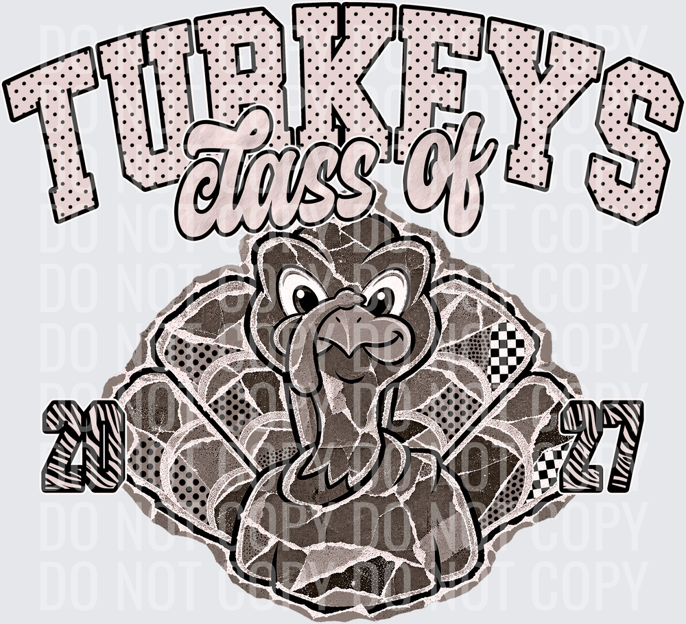 KayndiDesigns 10.26 Class of 2027 Neutral Turkeys