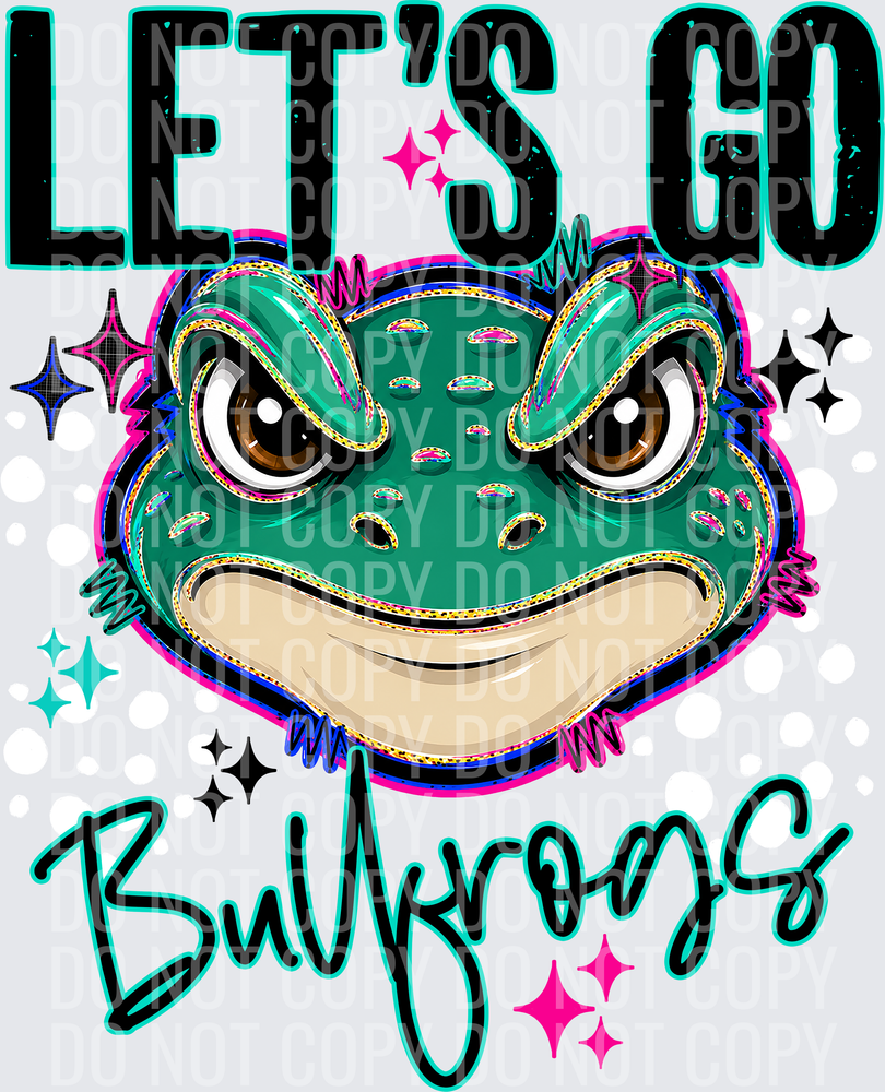 LETS GO MASCOTS BULLFROGS