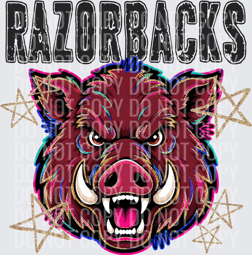 KayndiDesigns 08.26 Grunge Varsity Razorbacks