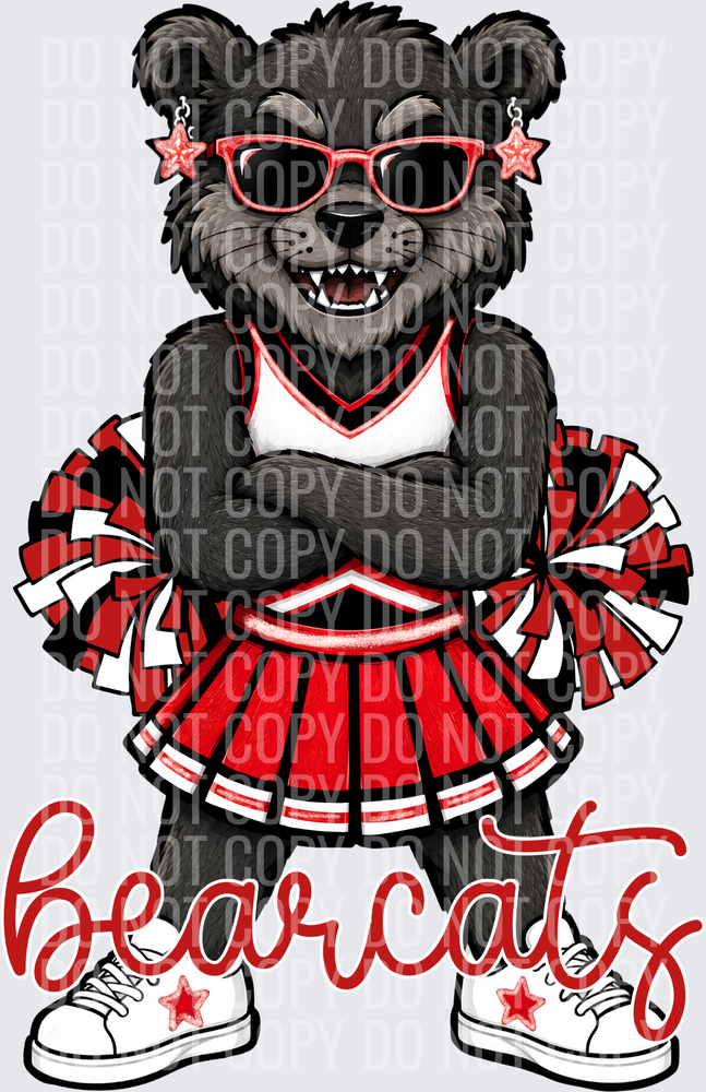 Bearcats Cheer Red Black White