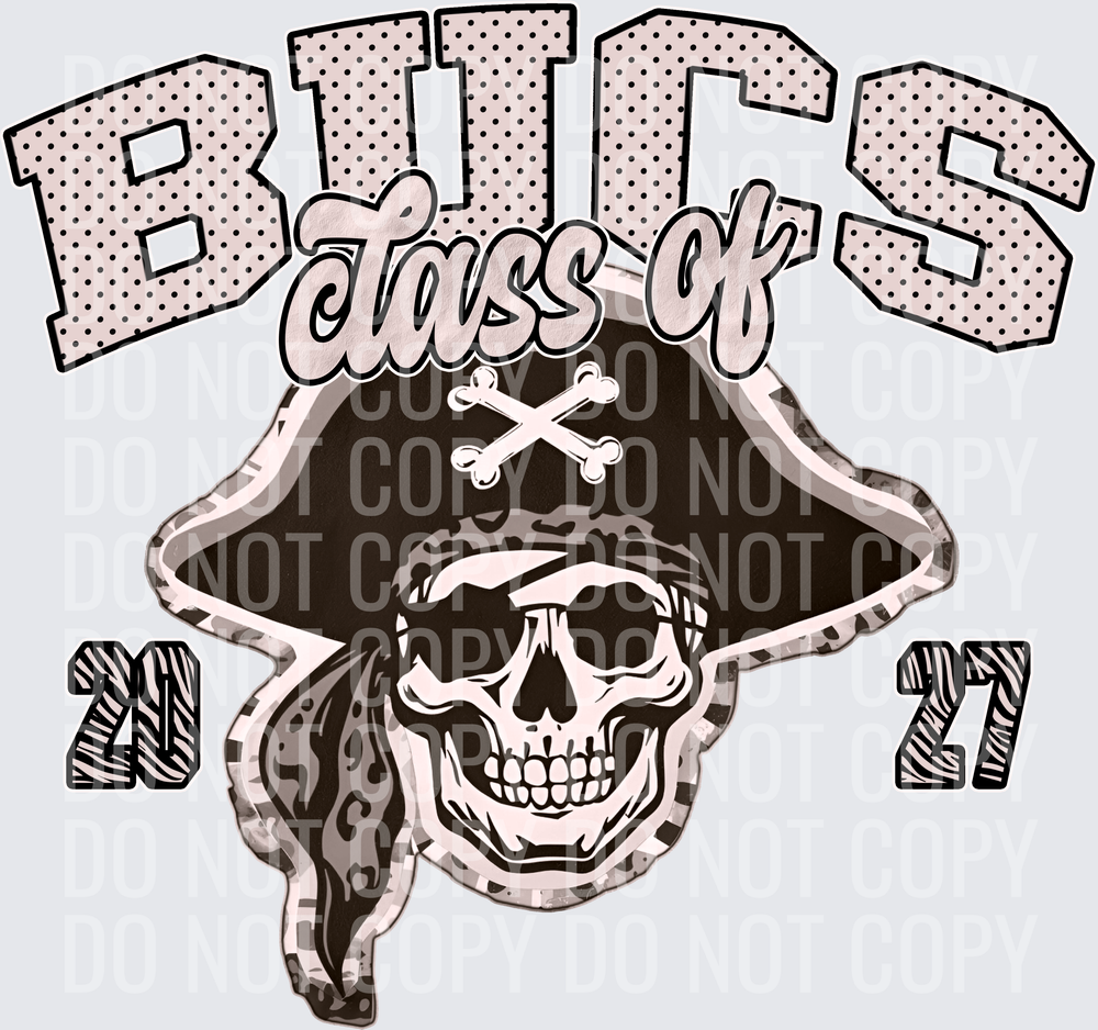 KayndiDesigns 10.26 Class of 2027 Neutral Bucs