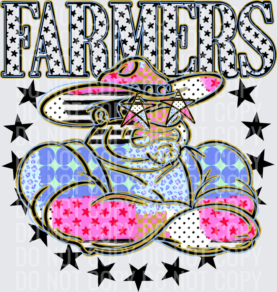 KayndiDesigns 09.26 Patchwork Varisty Stars Farmers