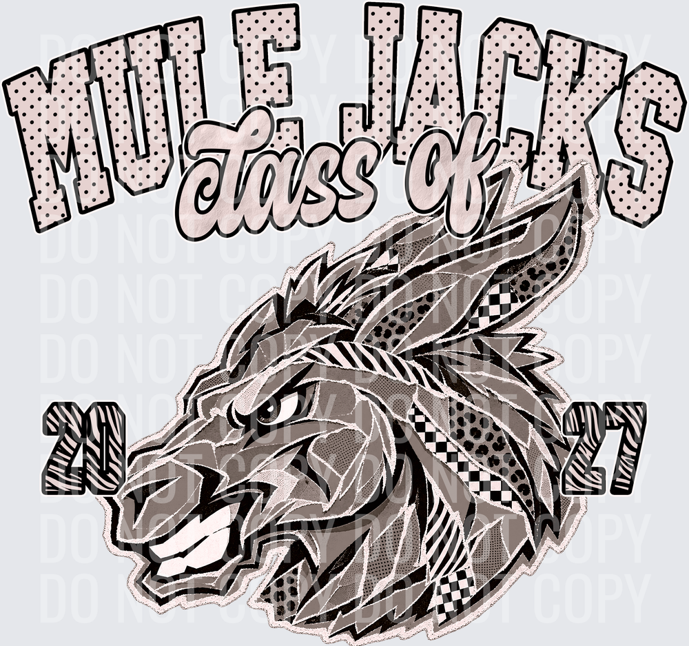 KayndiDesigns 10.26 Class of 2027 Neutral Mule Jacks