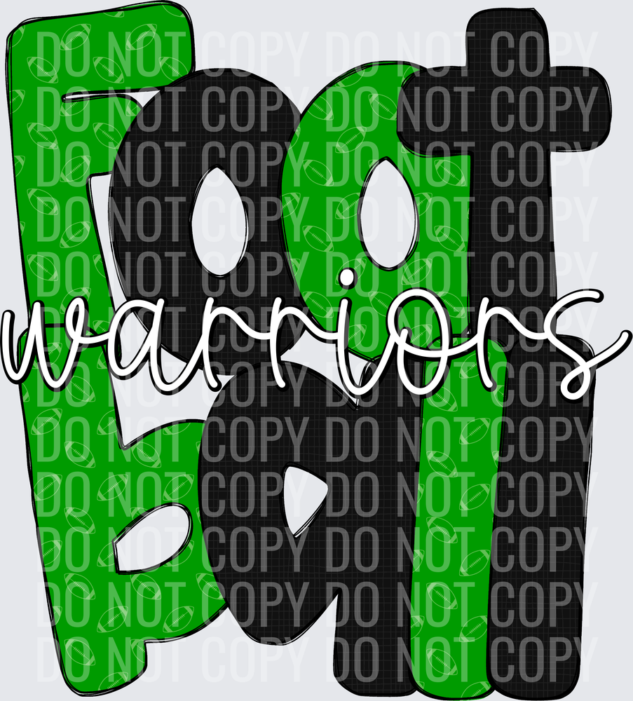 WarriorsFootball-GreenBlack