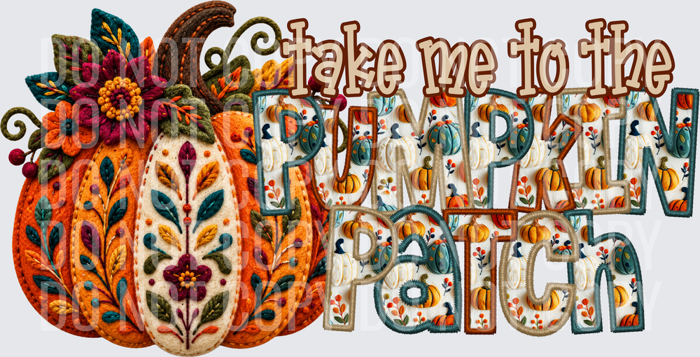PUMPKIN PATCH EMBROIDERY