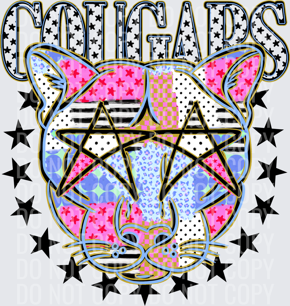 KayndiDesigns 09.26 Patchwork Varisty Stars Cougars 2
