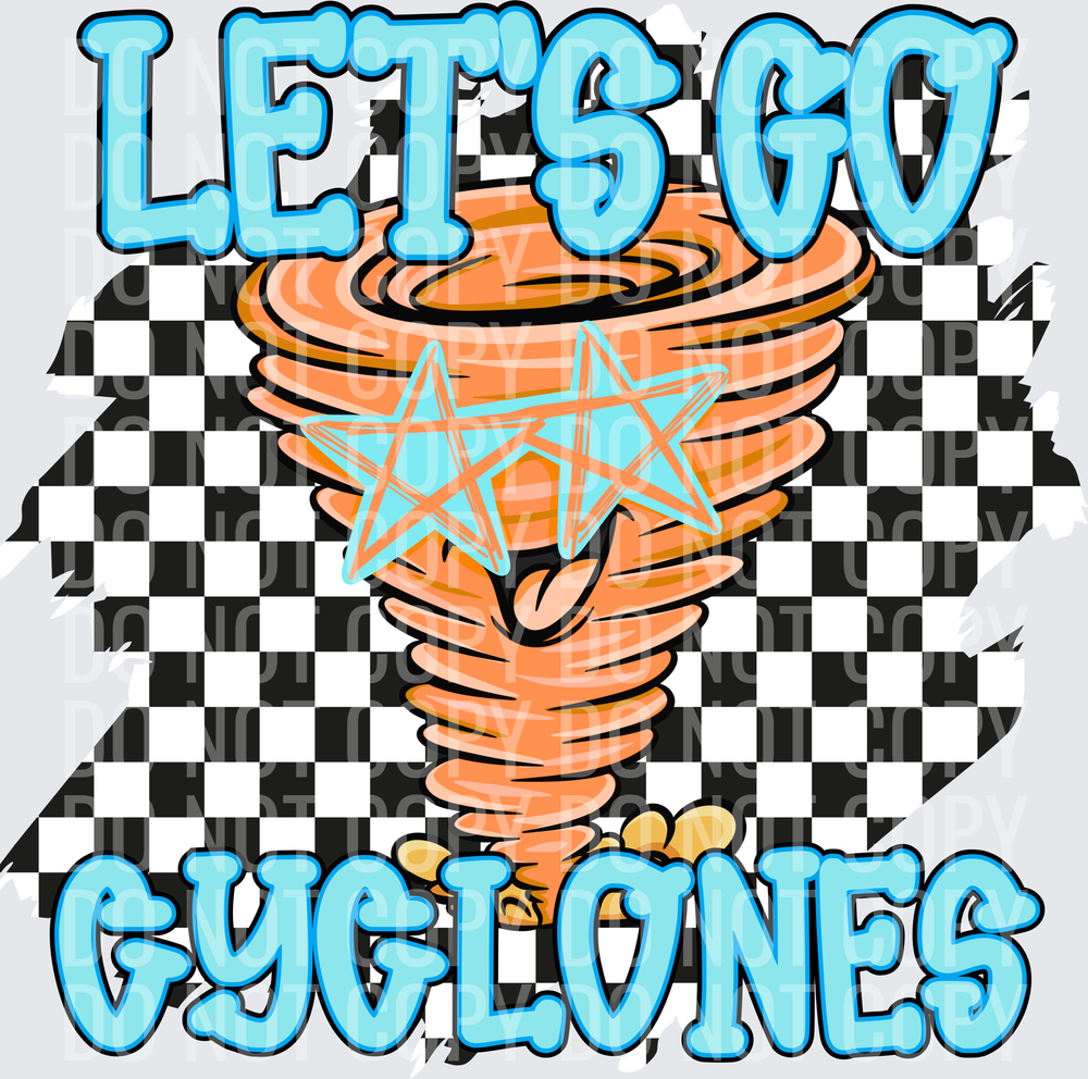 Let’s go cyclones checkered